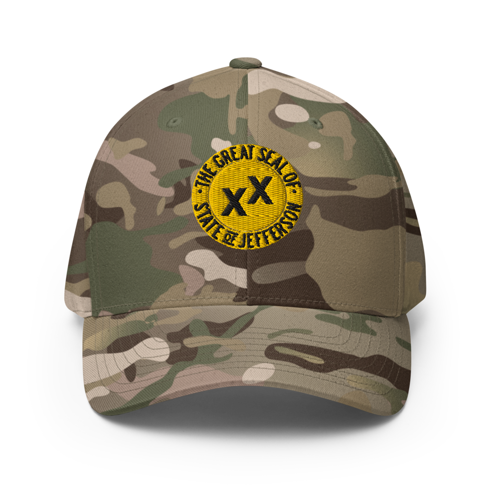 State of Jefferson Embroidered FlexFit Closed Back Hat