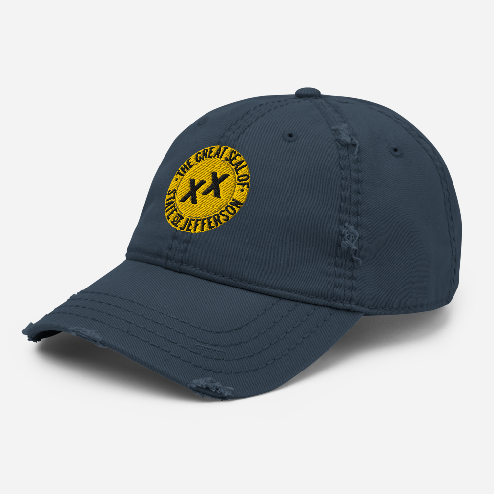 State Jefferson - Distressed Dad Hat