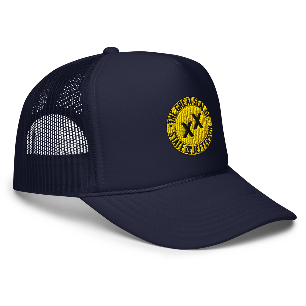 State of Jefferson Embroidered Foam Trucker Hat