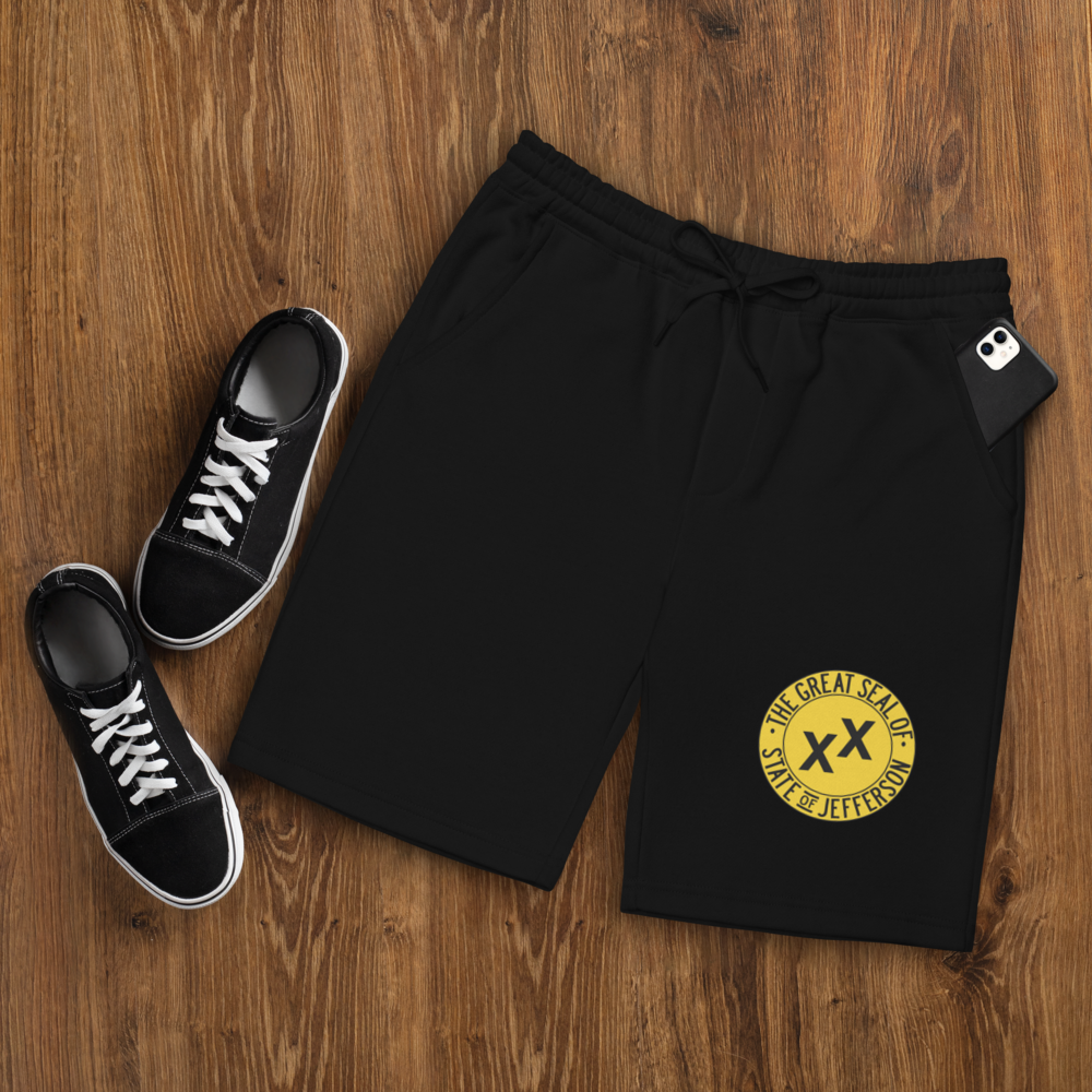 State of Jefferson Black Fleece Shorts