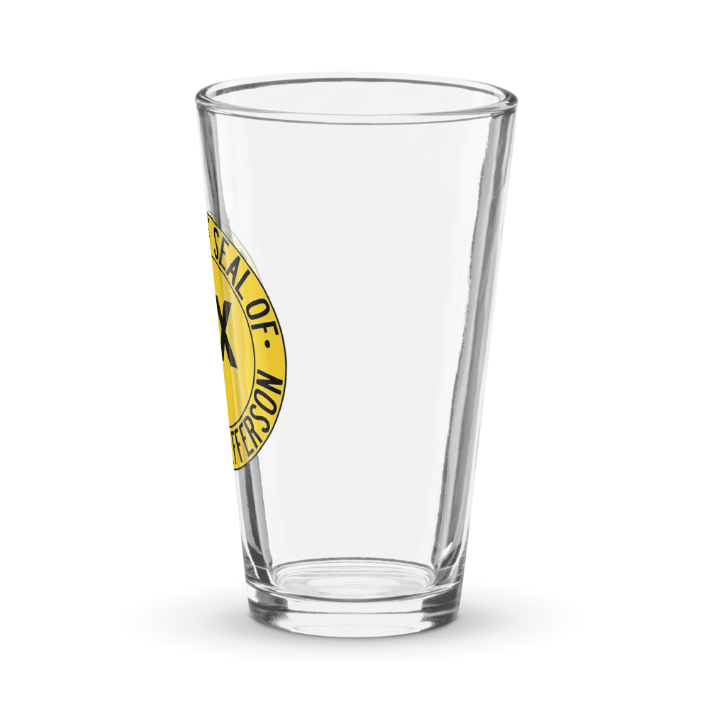 State Jefferson - Shaker pint glass