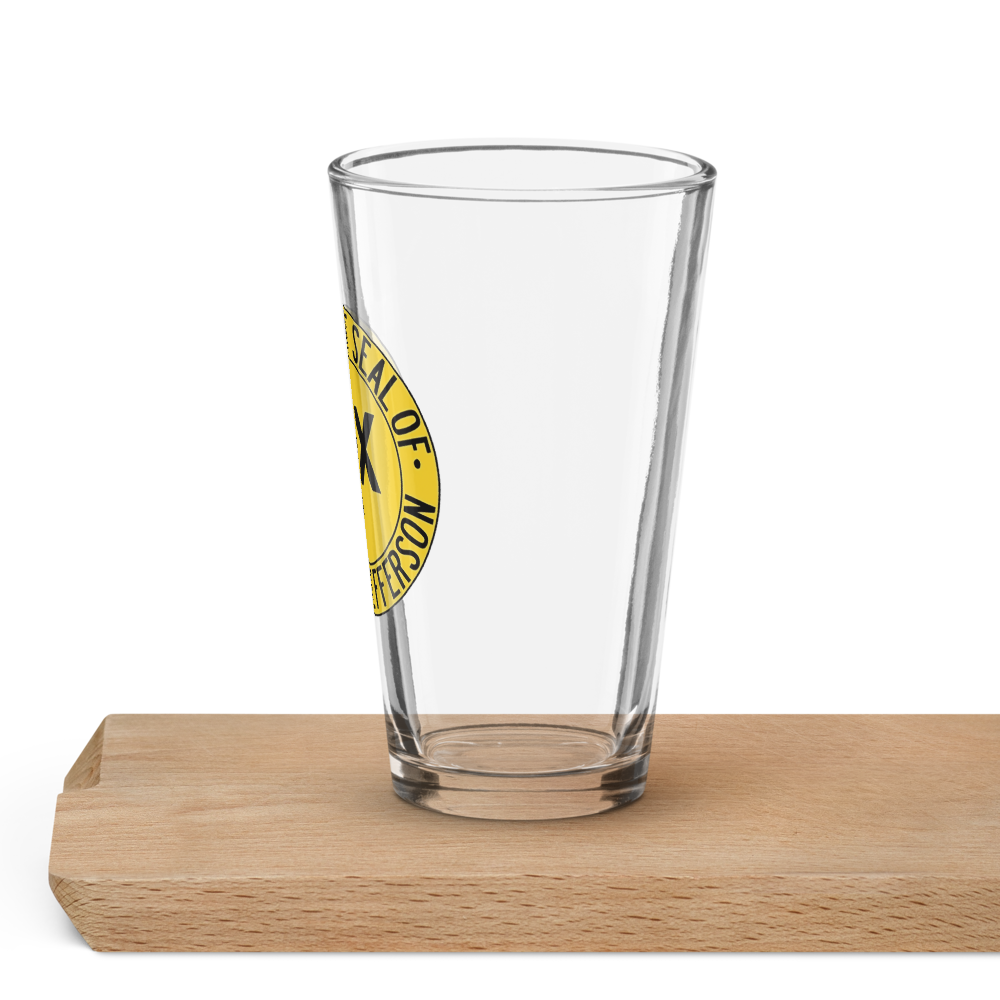 State Jefferson - Shaker pint glass