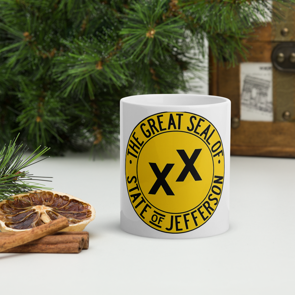 State of Jefferson - White glossy mug