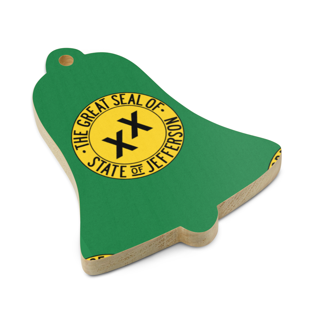 State of Jefferson Christmas Ornament — Bell